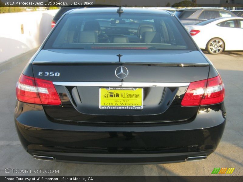 Black / Black 2013 Mercedes-Benz E 350 Sedan