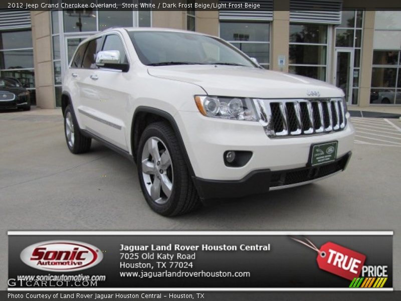 Stone White / Dark Frost Beige/Light Frost Beige 2012 Jeep Grand Cherokee Overland