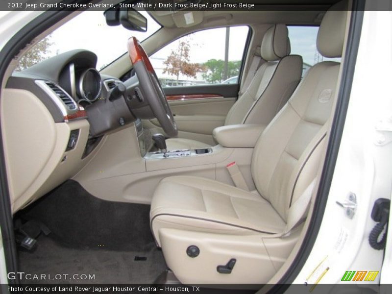 Stone White / Dark Frost Beige/Light Frost Beige 2012 Jeep Grand Cherokee Overland