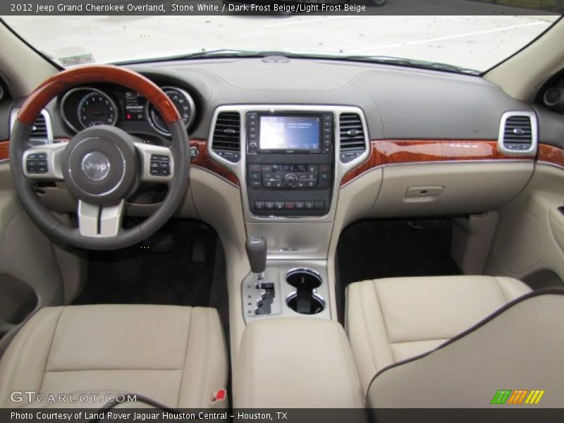 Stone White / Dark Frost Beige/Light Frost Beige 2012 Jeep Grand Cherokee Overland