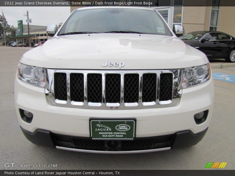 Stone White / Dark Frost Beige/Light Frost Beige 2012 Jeep Grand Cherokee Overland