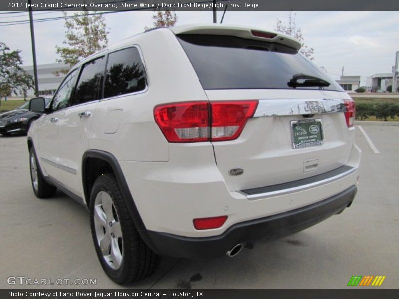 Stone White / Dark Frost Beige/Light Frost Beige 2012 Jeep Grand Cherokee Overland