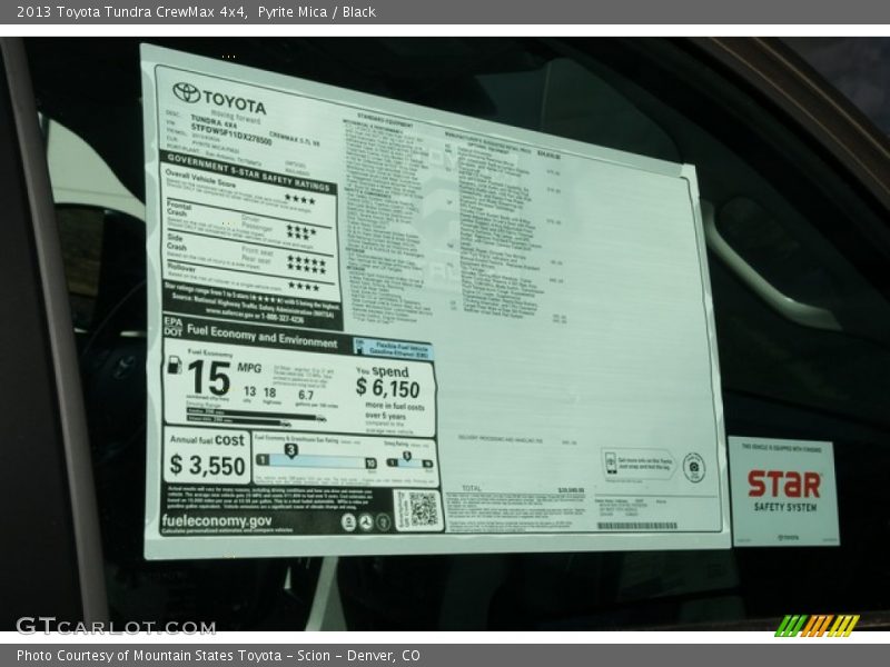 Pyrite Mica / Black 2013 Toyota Tundra CrewMax 4x4