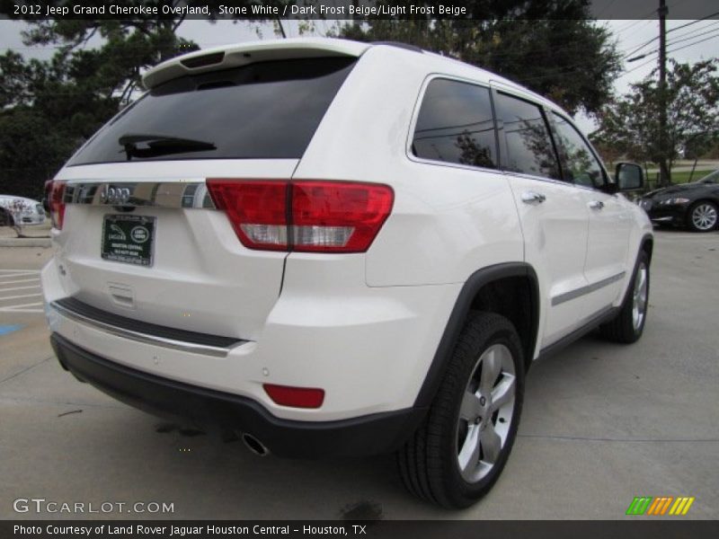 Stone White / Dark Frost Beige/Light Frost Beige 2012 Jeep Grand Cherokee Overland