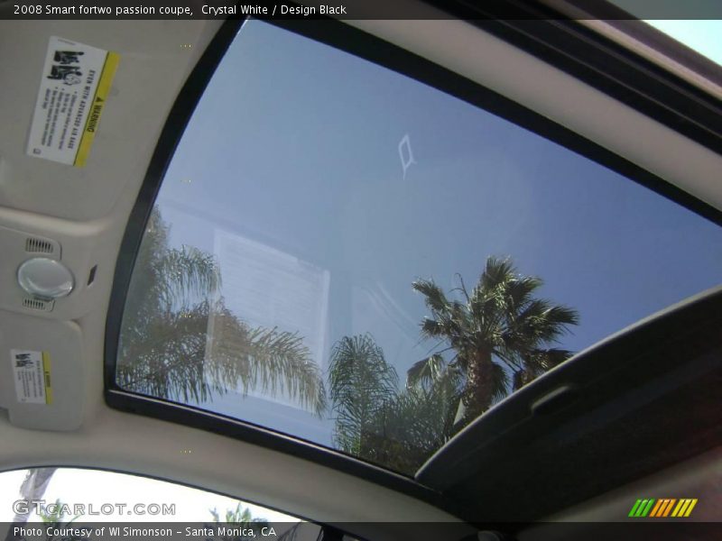 Crystal White / Design Black 2008 Smart fortwo passion coupe