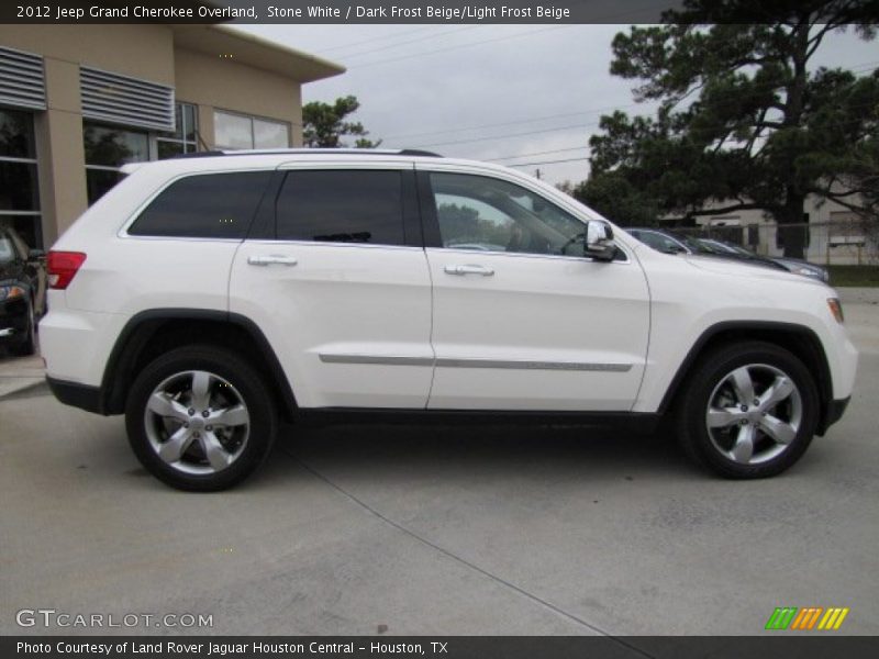 Stone White / Dark Frost Beige/Light Frost Beige 2012 Jeep Grand Cherokee Overland