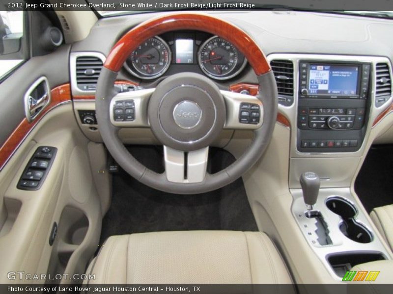 Stone White / Dark Frost Beige/Light Frost Beige 2012 Jeep Grand Cherokee Overland