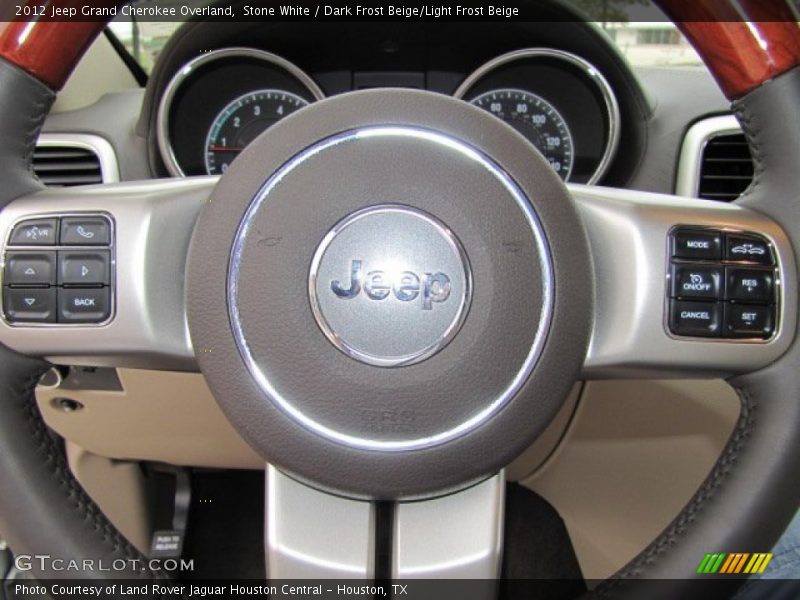 Stone White / Dark Frost Beige/Light Frost Beige 2012 Jeep Grand Cherokee Overland