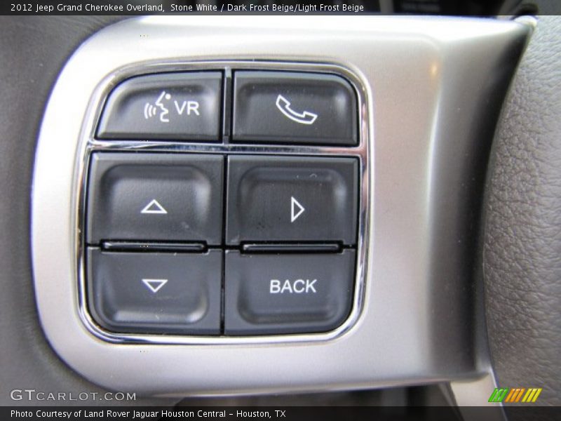 Stone White / Dark Frost Beige/Light Frost Beige 2012 Jeep Grand Cherokee Overland