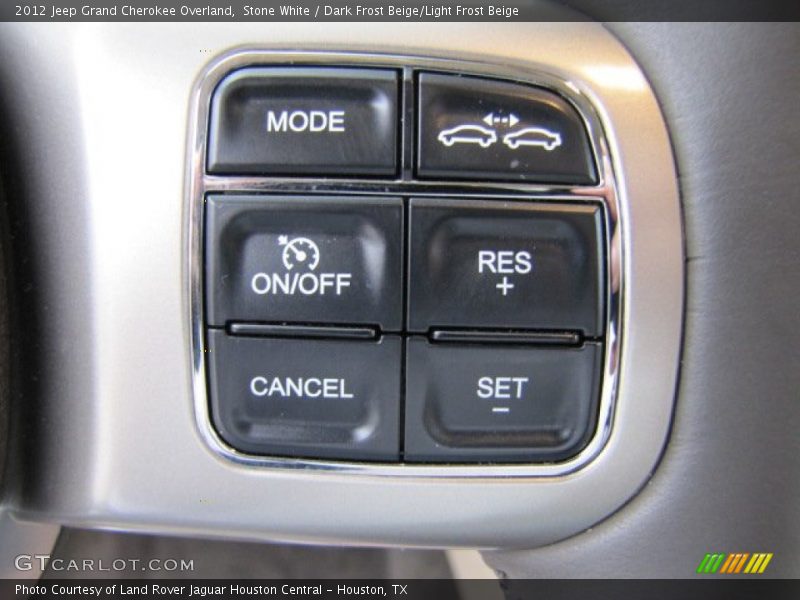 Stone White / Dark Frost Beige/Light Frost Beige 2012 Jeep Grand Cherokee Overland