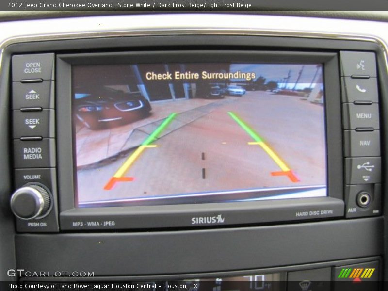 Stone White / Dark Frost Beige/Light Frost Beige 2012 Jeep Grand Cherokee Overland