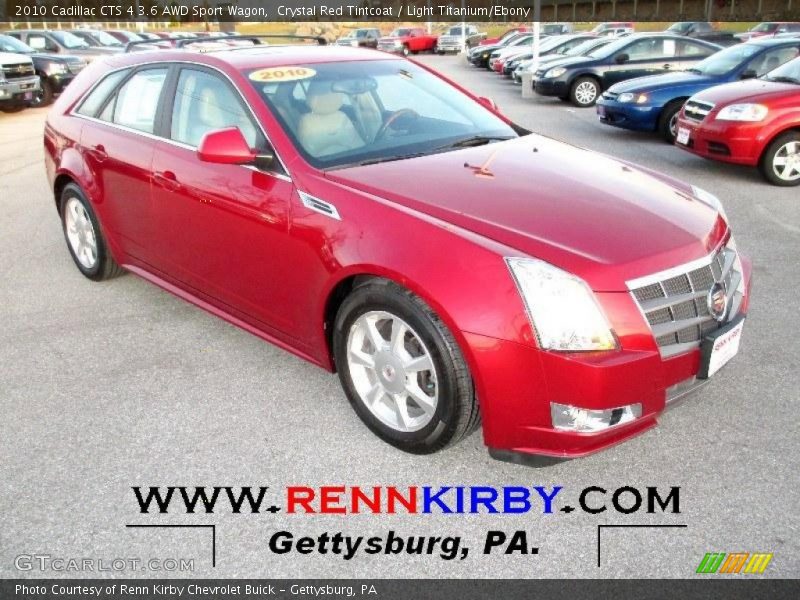 Crystal Red Tintcoat / Light Titanium/Ebony 2010 Cadillac CTS 4 3.6 AWD Sport Wagon