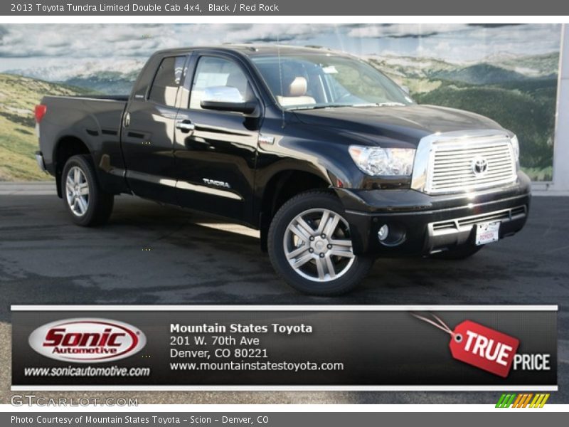 Black / Red Rock 2013 Toyota Tundra Limited Double Cab 4x4