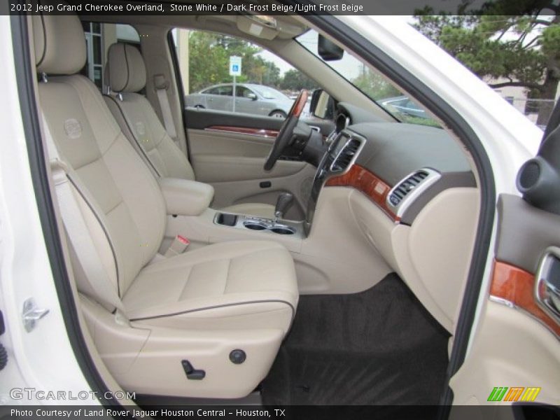 Stone White / Dark Frost Beige/Light Frost Beige 2012 Jeep Grand Cherokee Overland