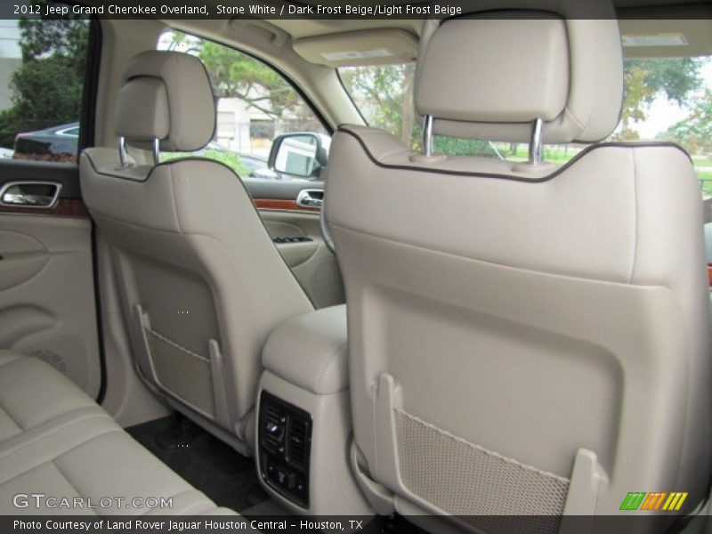 Stone White / Dark Frost Beige/Light Frost Beige 2012 Jeep Grand Cherokee Overland