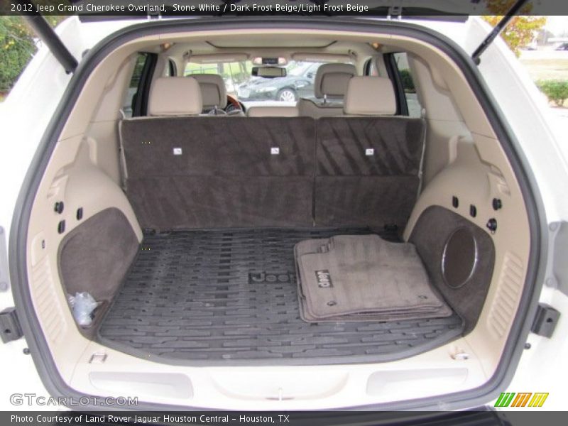 Stone White / Dark Frost Beige/Light Frost Beige 2012 Jeep Grand Cherokee Overland