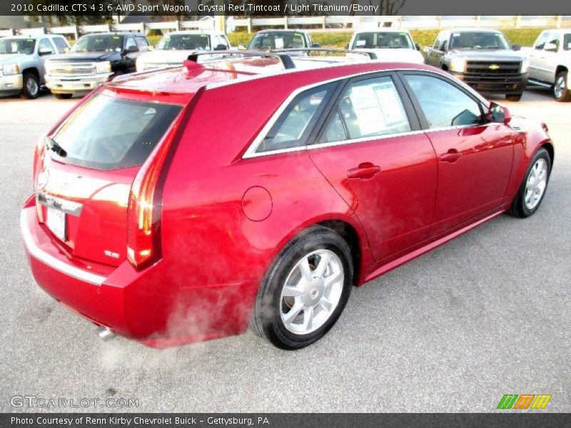Crystal Red Tintcoat / Light Titanium/Ebony 2010 Cadillac CTS 4 3.6 AWD Sport Wagon