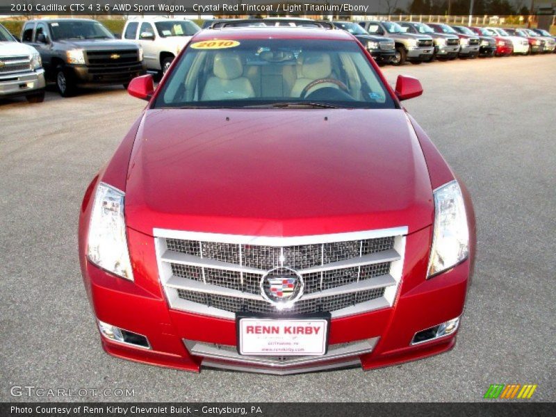 Crystal Red Tintcoat / Light Titanium/Ebony 2010 Cadillac CTS 4 3.6 AWD Sport Wagon