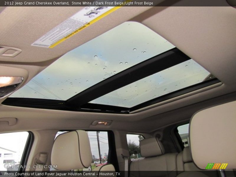 Stone White / Dark Frost Beige/Light Frost Beige 2012 Jeep Grand Cherokee Overland