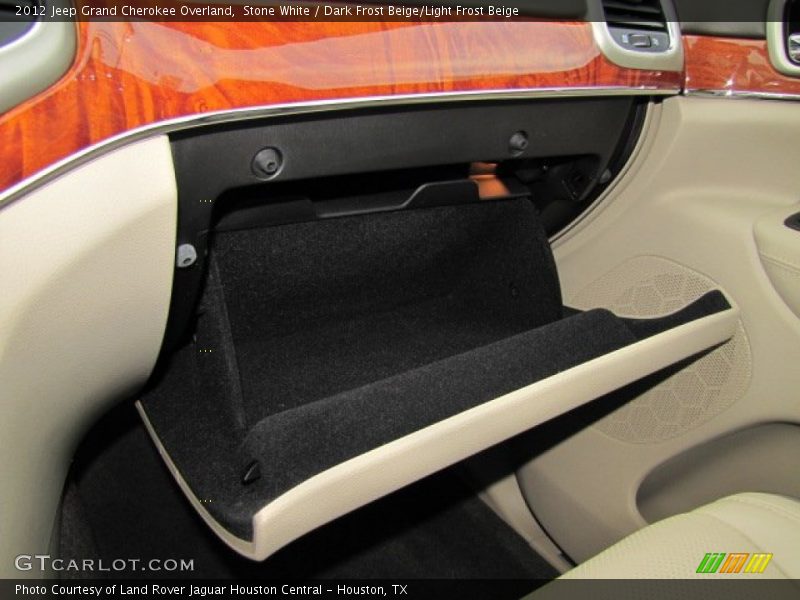 Stone White / Dark Frost Beige/Light Frost Beige 2012 Jeep Grand Cherokee Overland