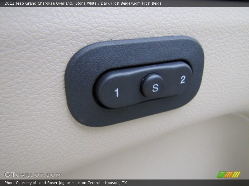 Stone White / Dark Frost Beige/Light Frost Beige 2012 Jeep Grand Cherokee Overland