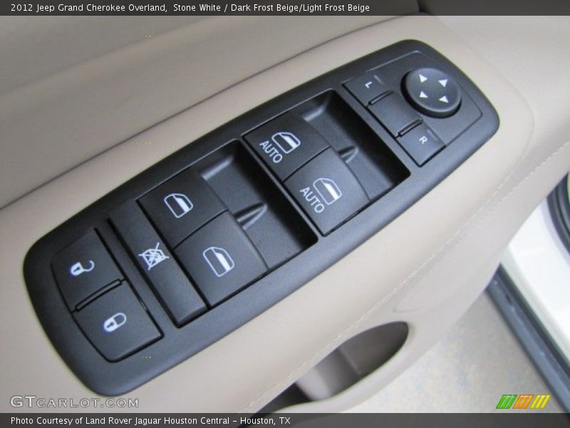 Stone White / Dark Frost Beige/Light Frost Beige 2012 Jeep Grand Cherokee Overland