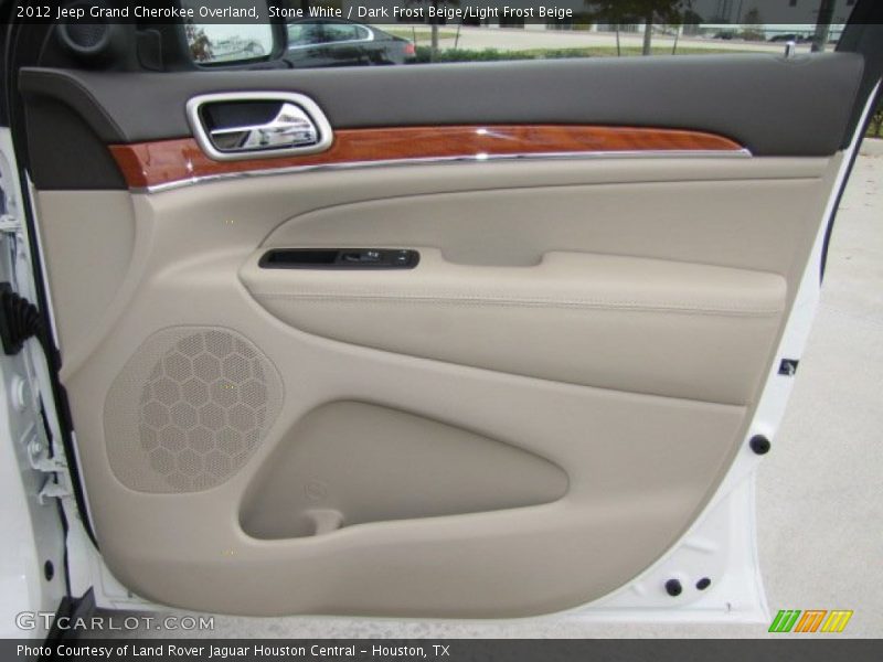 Stone White / Dark Frost Beige/Light Frost Beige 2012 Jeep Grand Cherokee Overland