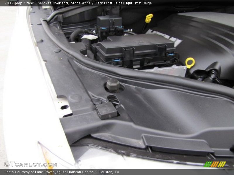 Stone White / Dark Frost Beige/Light Frost Beige 2012 Jeep Grand Cherokee Overland