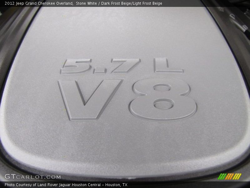 Stone White / Dark Frost Beige/Light Frost Beige 2012 Jeep Grand Cherokee Overland