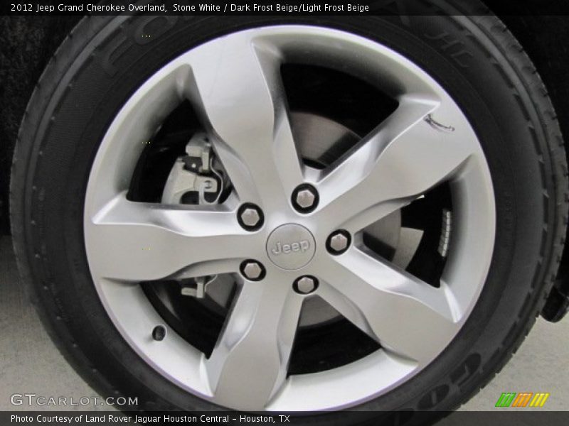 Stone White / Dark Frost Beige/Light Frost Beige 2012 Jeep Grand Cherokee Overland