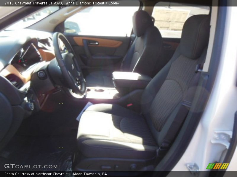 White Diamond Tricoat / Ebony 2013 Chevrolet Traverse LT AWD