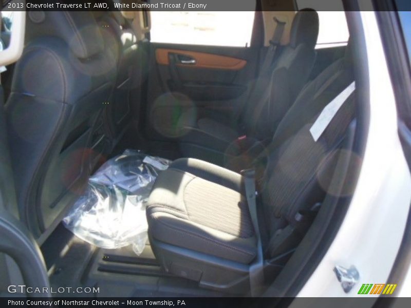 White Diamond Tricoat / Ebony 2013 Chevrolet Traverse LT AWD