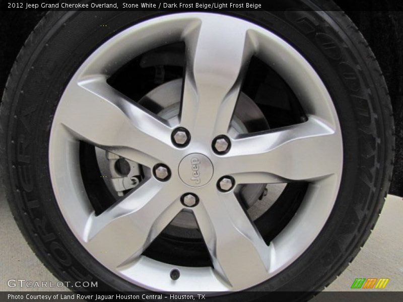 Stone White / Dark Frost Beige/Light Frost Beige 2012 Jeep Grand Cherokee Overland