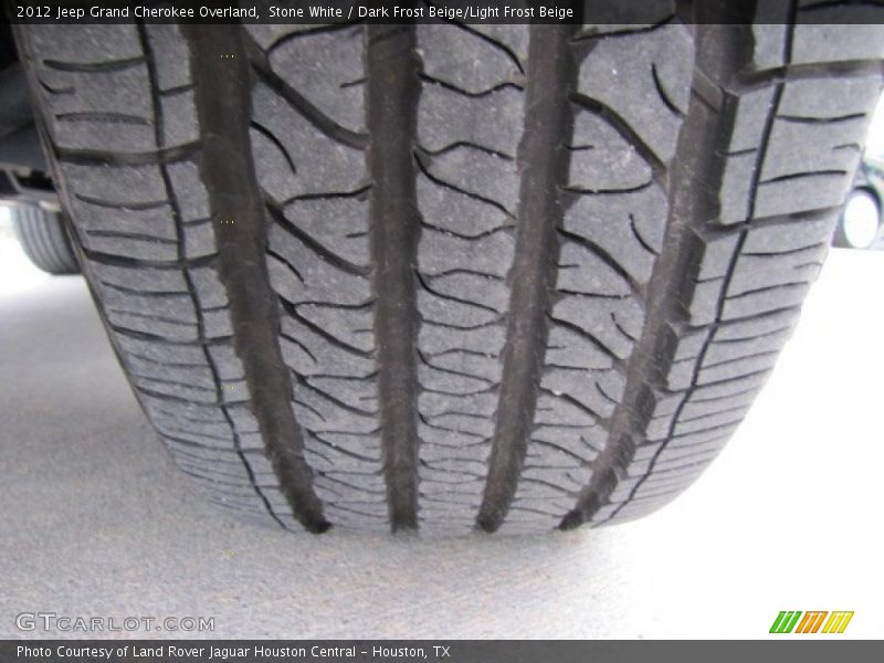 Stone White / Dark Frost Beige/Light Frost Beige 2012 Jeep Grand Cherokee Overland