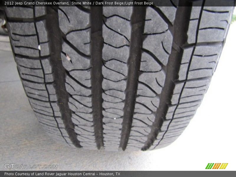 Stone White / Dark Frost Beige/Light Frost Beige 2012 Jeep Grand Cherokee Overland