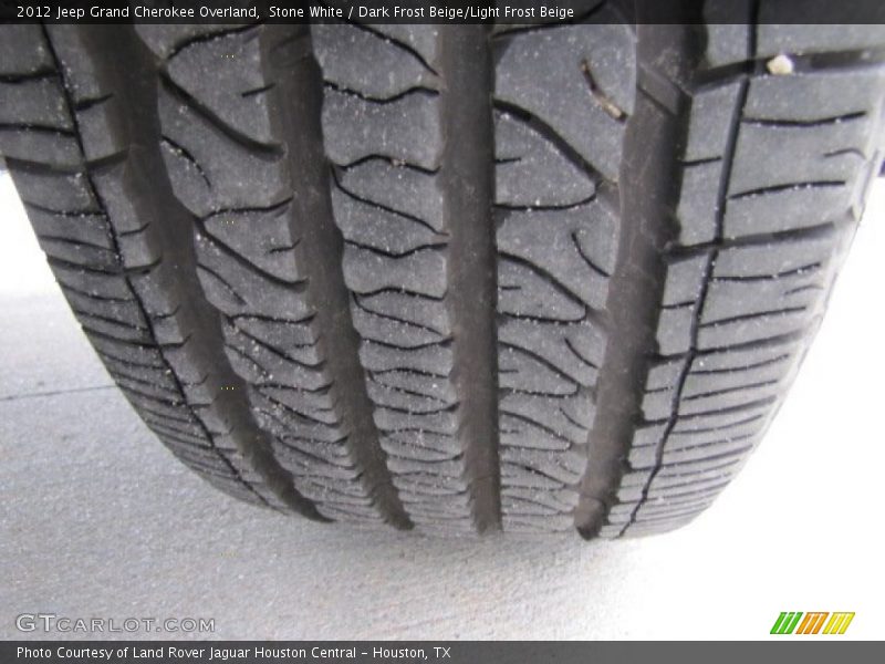 Stone White / Dark Frost Beige/Light Frost Beige 2012 Jeep Grand Cherokee Overland
