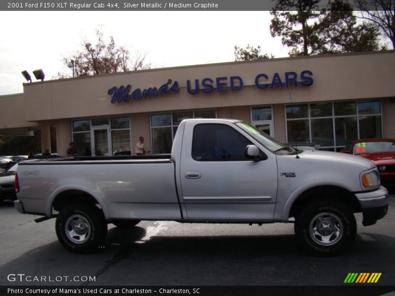Silver Metallic / Medium Graphite 2001 Ford F150 XLT Regular Cab 4x4