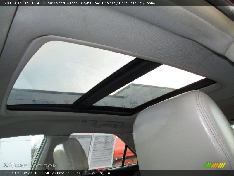 Sunroof of 2010 CTS 4 3.6 AWD Sport Wagon