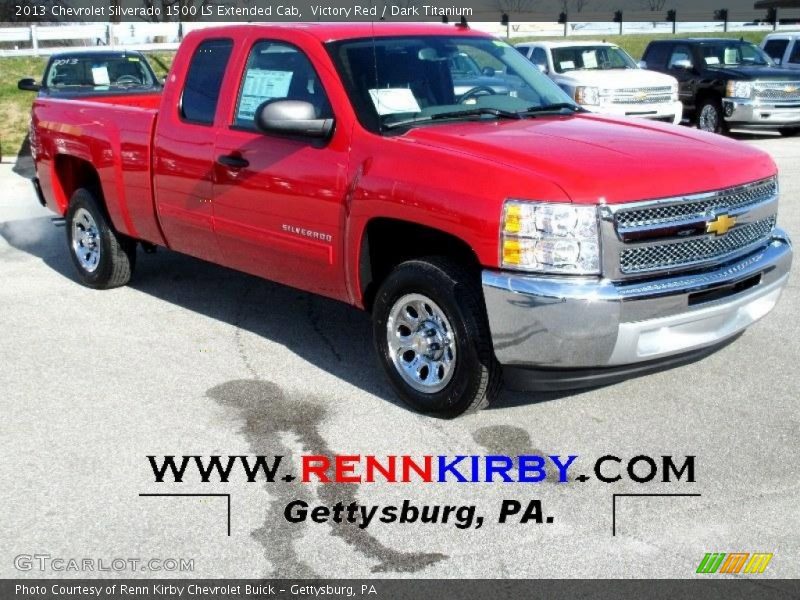 Victory Red / Dark Titanium 2013 Chevrolet Silverado 1500 LS Extended Cab