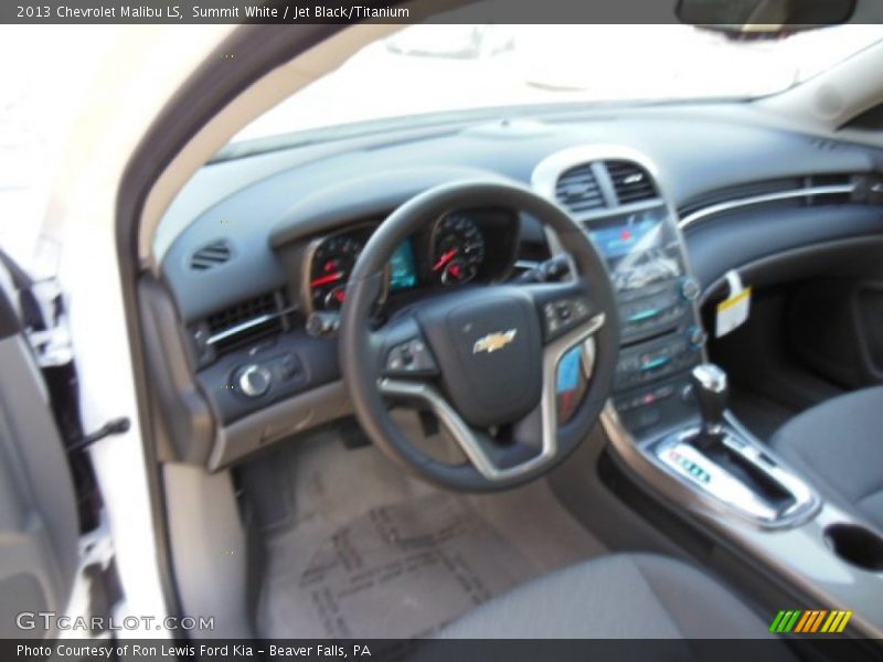 Summit White / Jet Black/Titanium 2013 Chevrolet Malibu LS