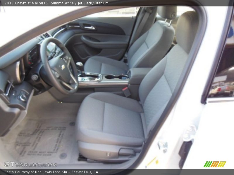 Summit White / Jet Black/Titanium 2013 Chevrolet Malibu LS