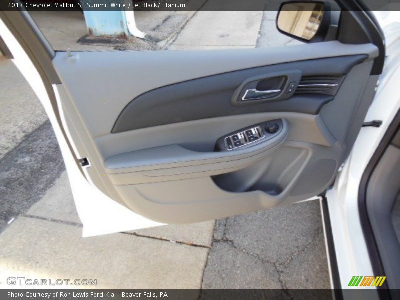 Summit White / Jet Black/Titanium 2013 Chevrolet Malibu LS