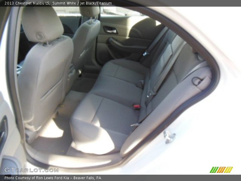 Summit White / Jet Black/Titanium 2013 Chevrolet Malibu LS