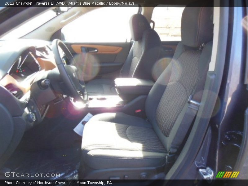Atlantis Blue Metallic / Ebony/Mojave 2013 Chevrolet Traverse LT AWD