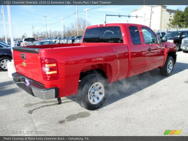 Victory Red / Dark Titanium 2013 Chevrolet Silverado 1500 LS Extended Cab