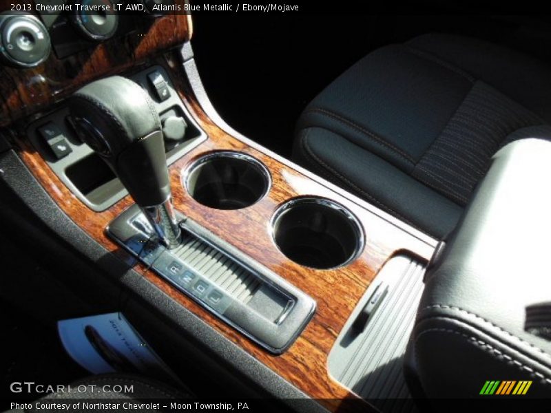 Atlantis Blue Metallic / Ebony/Mojave 2013 Chevrolet Traverse LT AWD
