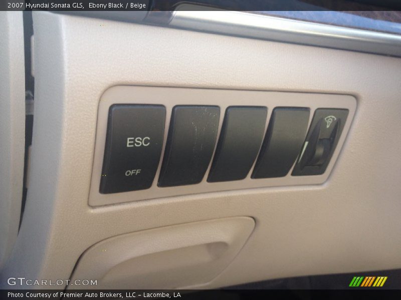 Ebony Black / Beige 2007 Hyundai Sonata GLS