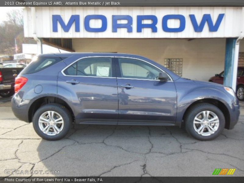Atlantis Blue Metallic / Jet Black 2013 Chevrolet Equinox LS AWD