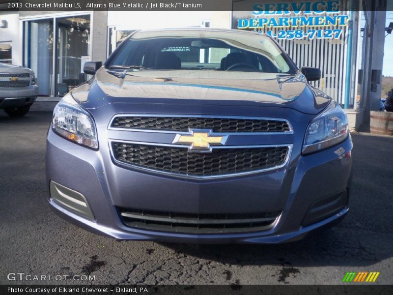 Atlantis Blue Metallic / Jet Black/Titanium 2013 Chevrolet Malibu LS