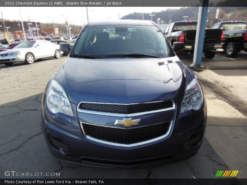 Atlantis Blue Metallic / Jet Black 2013 Chevrolet Equinox LS AWD